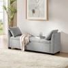 Amelia Storage Bench With Sturdy Rubber Wood Legs | ARTFUL LIVING DESIGN - 3 of 4