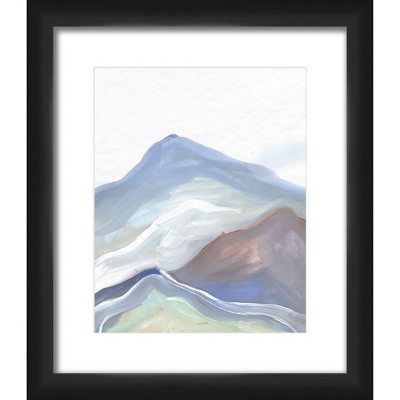 13" x 15" Matted to 2" Colorfull Mountain Picture Framed Black - PTM Images