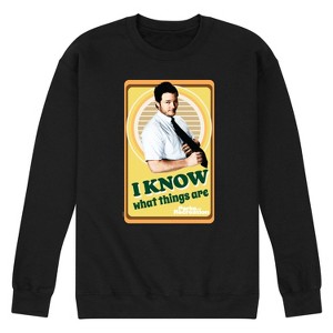 Men's - Parks and Recreation - I Know What Things Are Graphic Fleece Sweatshirt - 1 of 4