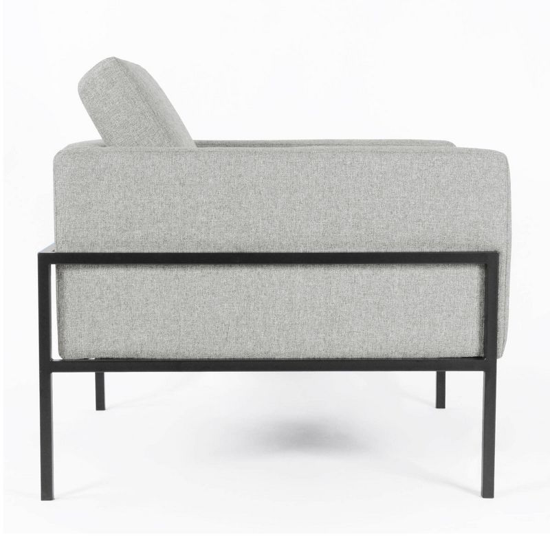 Modern Metal Frame Accent Chair - HomePop, 4 of 18