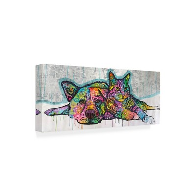 Trademark Fine Art -Dean Russo 'Companions Cat And Dog' Canvas Art