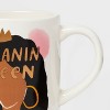 16oz Stoneware Melanin Queen Mug White - Opalhouse™ - 3 of 3