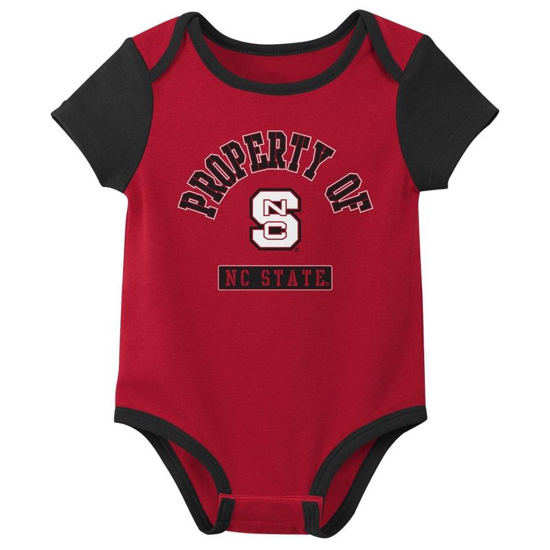NCAA NC State Wolfpack Infant 3pk Bodysuit, 4 of 5