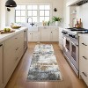 Modern Abstract Pattern Machine Washable Rug, Non-Slip, Non-Shedding, Low Pile Foldable Rug for Bedroom, Living Room and Game Room - 2 of 4