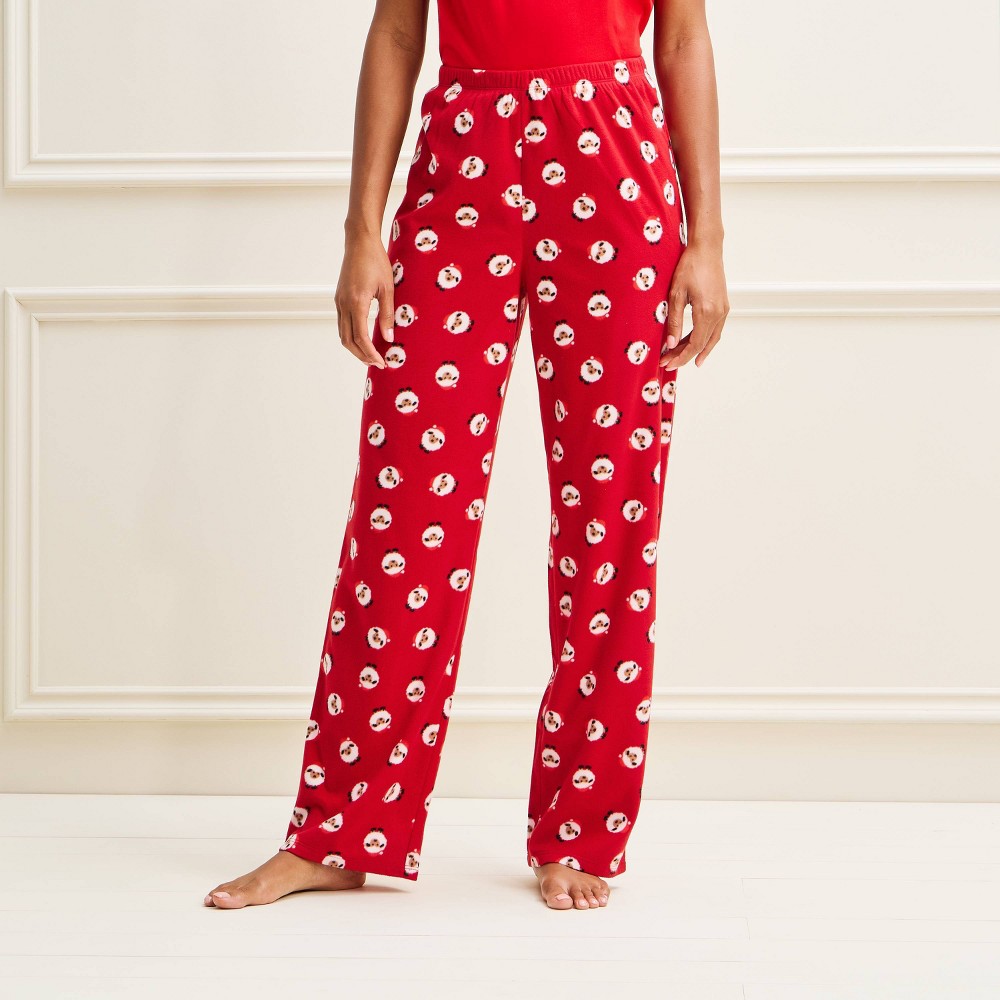 Women's Holiday Sheep Microfleece Matching Family Pajama Pants - Wondershop™ Red L