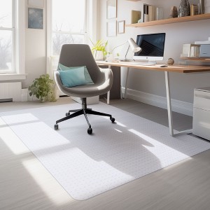 Yescom Clear Office Chair Mat for Low Pile Carpet 60"x46" Thicken 1/8" Rectangle Plastic Floor Protector Home Studio - 1 of 2