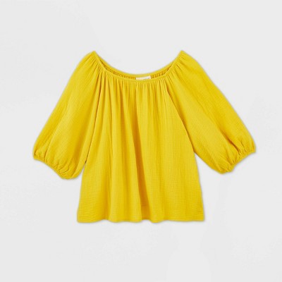 target yellow blouse