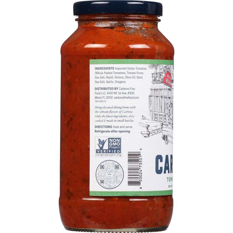 Carbone Tomato Basil Sauce - 24oz, 5 of 6