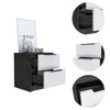NicBex 16.1 inch Wide Nightstand with 2 Drawers,Side Table with Large Storage Space and Metal Handle,Bedside Table for Bedroom,Living Room - 4 of 4