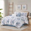 Gracie Mills Irvin Coastal 6-Piece Oversized Cotton Comforter Set with Throw Pillows - 2 of 4