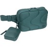Joan & David Wave Puffer Quilted Nylon Passport Sling Bag - 4 of 4