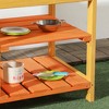Whisen Outdoor Kitchen Playset with Realistic Play Kitchen Toys, Faucet and Sink, Storage Shelves, Gift for Kids - Multicolor - 4 of 4