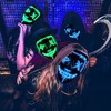 Mask, Halloween LED Mask, 2 Pcs, for Festival Cosplay,  Halloween Costume, Masquerade Parties - 3 of 4