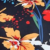 black flowers