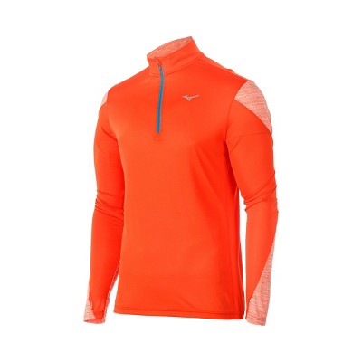 red long sleeve running shirt