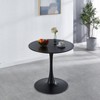 Dolonm 31.5 "Modern Circular Coffee Table Can Accommodate 2-4 People - 4 of 4