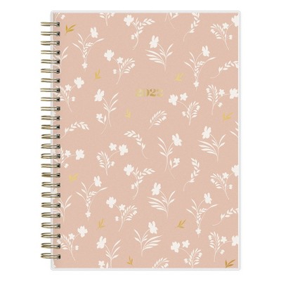 2022 Planner Notes Frosted 5.875"x8.625" Monthly Wirebound Prairie Flower Desert Rose - The Everygirl for Day Designer