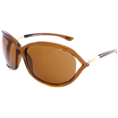 Tom Ford Jennifer FT0008 48H Womens Oval Polarized Sunglasses Brown 61mm