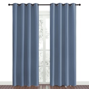 NICETOWN Grommet Top Blackout Curtains, Thermal Insulated Noise Reducing Window Drapes (Set of 2) - 1 of 4