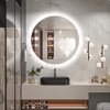 Keonjinn Smart LED Bathroom Vanity Wall Mirror, 3 Color Temperatures Dimmable, Frontlit & Backlit, Dimmable, Acrylic Edge, Anti Fog, Radar Sensor - 2 of 4