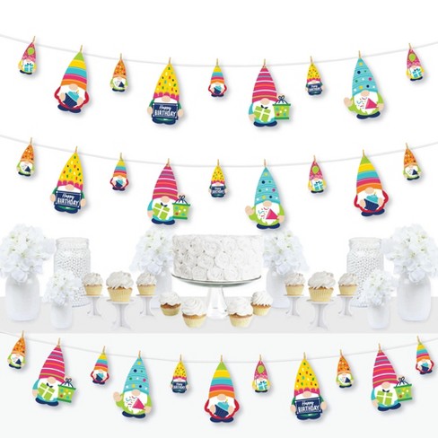 Big Dot of Happiness 1st Birthday Hello Rainbow - Boho First Birthday Party Bunting Banner - Party Decor - Happy 1st Birthday
