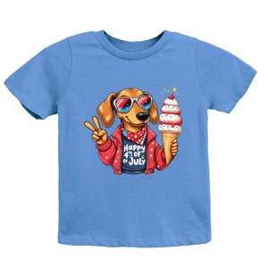 The Juniper Shop Patriotic Dog Ice Cream Youth Short Sleeve Tee - 1 of 4