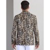 INSPIRE CHIC Men's Party Festival Peak Lapel Double-Breasted Animal Print Blazer - 3 of 4