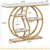 Lantine 47.24" Console able, Industrial 5-Tier Sofa Table Entryway T Table with Storage Shelves for Small Spaces, Hallway, Foyer - 3 of 4