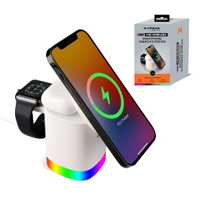 Xtreme 3-in-1 Mag-Safe 15W Wireless Charging Station with Apple Watch and AirPods Dock - 1 of 4