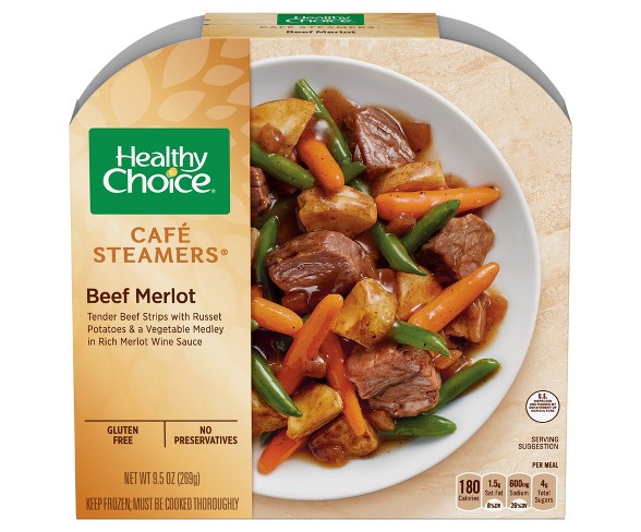 Healthy Choice Caf&#233; Steamers Frozen Roasted Beef Merlot - 10oz