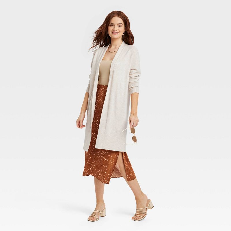 Women's Long Layering Duster Cardigan - A New Day™, 4 of 11