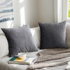 REGALWOVEN Striped Velvet Decorative Throw Pillow Covers for Farmhouse Living Room 18 x 18 Inch 2 Pcs - 2 of 4