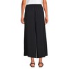 Lands' End Women's Creaseless High Rise Palazzo Crop Pants - 2 of 4