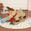 Ridstar Plush Reindeer Rocking Toy with Lullaby, Hand Puppet & Safety Strap Suitable for Children Aged 1-3 Years-Apricot - 2 of 4