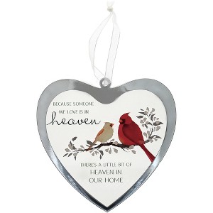 Pavilion Gift Company - Heaven In Our Home - 4.75" Mirrored Glass Ornament - Tree Ornaments - 1 of 4