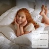 Inhand White Goose Down Feather Pillows Queen Size (Set of 2), Hotel Collection Bed Pillows, Medium Firm Soft Support Pillow with 100% Cotton Fabric - 4 of 4