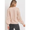 Women's Rhinestone Sheer Overlay Sweater - Sweet Rain - 3 of 4