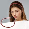 Unique Bargains Women's Rhinestone Hair Hoop Headband 0.24 Inch Wide 1 Pc - 2 of 4