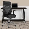 Flash Furniture Milford High Back Ergonomic Office Chair with Contemporary Mesh Design in Black and White - 2 of 4