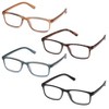 ICU Eyewear Classic Rectangular Reading Glasses - 4pk - 2 of 4