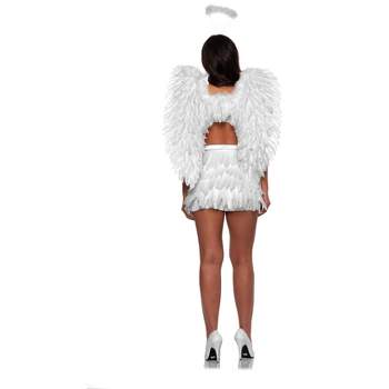 Underwraps Costumes White Feather Wings Adult Costume Accessory