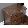 Gulches Contemporary Rustic 2 Drawer Nightstand Natural Finish, Flat Black Cup Pulls - 3 of 4