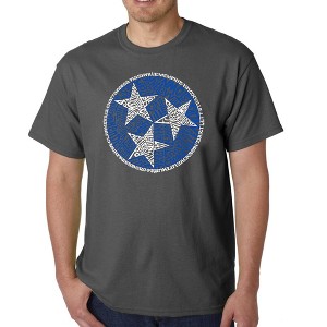 LA Pop Art Men's Word Art T-shirt - Tennessee Tristar - 1 of 4