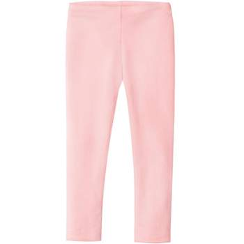 Girls Soft Stripe Leggings  Medium Pink - City Threads USA