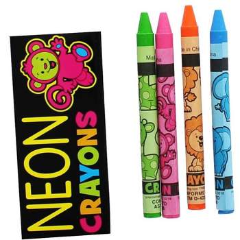 Nerd Block Neon Crayons 4-Pack