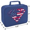Superman Usa American Flag Shield Logo Insulated Soft Sided Lunch Box - 2 of 4