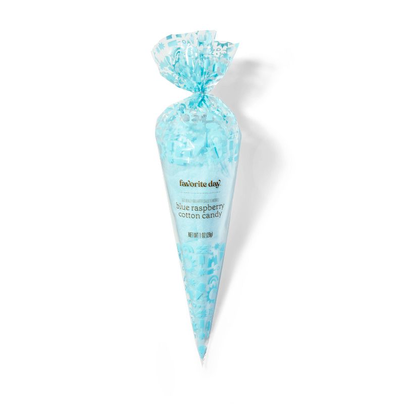 Blue Raspberry Cotton Candy Cone - 1oz - Favorite Day&#8482;, 1 of 4