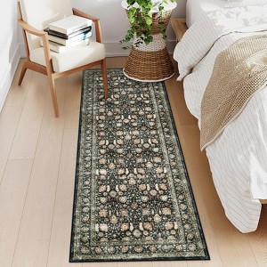 Washable Rugs for Living Room - Stain Resistant, Non-Slip, Pastel Oriental Rugs for Bedroom, Dining Room, Kitchen - 1 of 4
