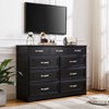 NicBex Bedroom Dresser,9 Drawer Long Dresser with Handles,Wood Chest of Drawers for Bedroom,Living Room,Entry and Hallway - 2 of 4
