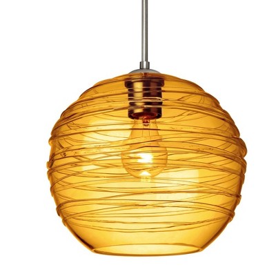 Besa Lighting Wave 10 1 - Light Pendant in  Satin Nickel